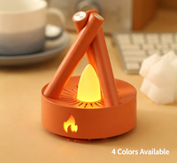 Lampe de camping LED à effet de feu de camp, veilleuse à bruit blanc, ornement décoratif de chevet, modèle populaire sur internet