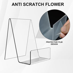 Vente chaude 3mm Épaisseur Acrylique Transparent Étagère De Bureau Livre Présentoir Certificat Présentoir - Product Image 4