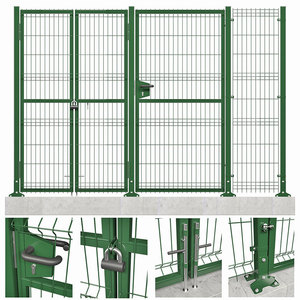 Lưới Hàn Cong 3d Mạ Kẽm Tấm Hàng Rào Cho Đường Ga Lưới Hàn Mạ Kẽm Pvc Dây Bọc Pvc Màu Xanh Lá Cây - Product Image 3