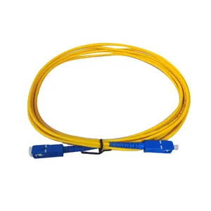 Sopto hochwertiges optisches Patch Cord Simplex SC/UPC 3-Meter-Länge 3,0-Millimeter-PVC-Netzwerksprungkabel