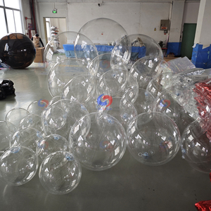 Décorations événementielles Transparent PVC Blanc Noir <span class=keywords><strong>Rose</strong></span> Orange Gris Ballons Bulles Géants Grandes Boules Bulles Claires - Product Image 1