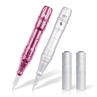 Machine à tatouer cosmétique professionnelle sans fil rechargeable en acier inoxydable pour sourcils et lèvres, microblading