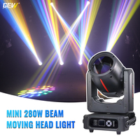 2 projecteurs Sharpy Beam à tête mobile, contrôle DMX, mini lampe 280W, avec flight case