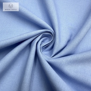 Tela textil Mindun para prendas de vestir, hogar, ecológica, tejida, ligera, mezcla de poliéster, <span class=keywords><strong>lino</strong></span> y <span class=keywords><strong>lino</strong></span> sintético, tela blanca sólida para camisas. - Product Image 4