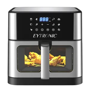 Hot sale 10L 8L 7L 6L capacity stainless steel smart rapid Air Fryer electric deep fryer digital air fryer wholesale