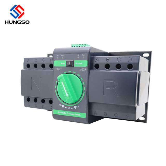 CE Certified 4P 63A Din Rail ATS Automatic Transfer Switch Fast Delivery