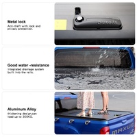 Couverture de camionnette GMC, couvercle rétractable, couvercle enroulable imperméable pour Navara D23 NP300 2015 Mitsubishi Triton 2024 pliable
