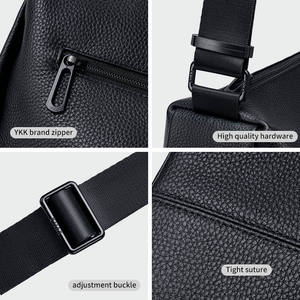 Borsa a tracolla a spalla singola a tracolla a tracolla Messenger da <span class=keywords><strong>uomo</strong></span> che corre Pack toracico con accesso laterale in <span class=keywords><strong>pelle</strong></span> e telefono - Product Image 4