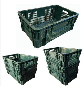 Large Farm Use Storage Stackable nested Plastic Crates For Fruits and Vegetables