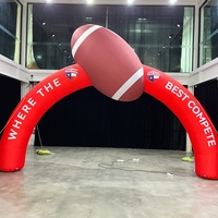 Arche gonflable publicitaire personnalisée pour événements, résistante au vent, renforcée, facile à installer, pour entrée de stand de rugby