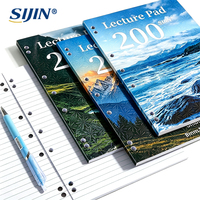 Bloc-notes de cours A4 Premium, 200 pages, 3 trous, feuilles mobiles, ligné, pour étudiants et écoles aux Philippines