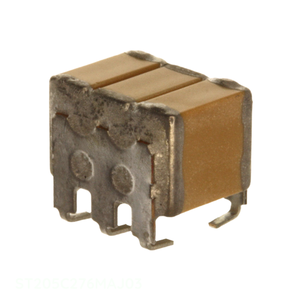 Distribuidor Autorizado CAP CER 27UF 50V X7R SMD MLCC ST205C276MAJ03 27 uF Condensador Cerámico SMD Apilado de 6 Pines - Product Image 1