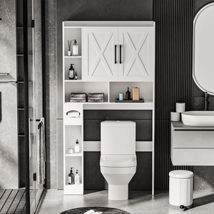 מודרני אחסון רב-שכבתי מודרני עם מתלה מגבת אמבטיה עץ מדף מקלחת מחסן חדרי מלון - Product Image 4