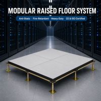 Система фальшпола из сульфата кальция с ПВХ-покрытием 600x600x32 мм, нагрузка 4450Н, для серверных комнат, OEM SENMAI