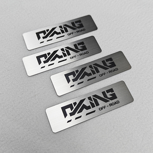 Modern Stainless Steel Copper Metal Nameplate Silver Plated UV Printed Laser Engraved Etched Relief Label Screen Printed <strong>Iron</strong> - Product Image 2