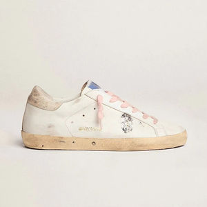 Женские классические белые кроссовки GGBD, дизайнерские кроссовки из натуральной кожи в винтажном стиле суперзвезды с блестками из Золотой Звезды для лета - Product Image 2