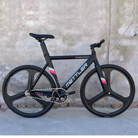 Vélo à pignon fixe METTLER à 3 ou 5 rayons, frein à rétropédalage, compatible avec les vélos rétrocompatibles.