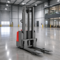 Chariot élévateur à palettes électrique 2T, levée haute 3M 5M, chariot élévateur à fourches pour allées étroites, chariot élévateur robuste en acier au manganèse, chariot élévateur autopropulsé électrique
