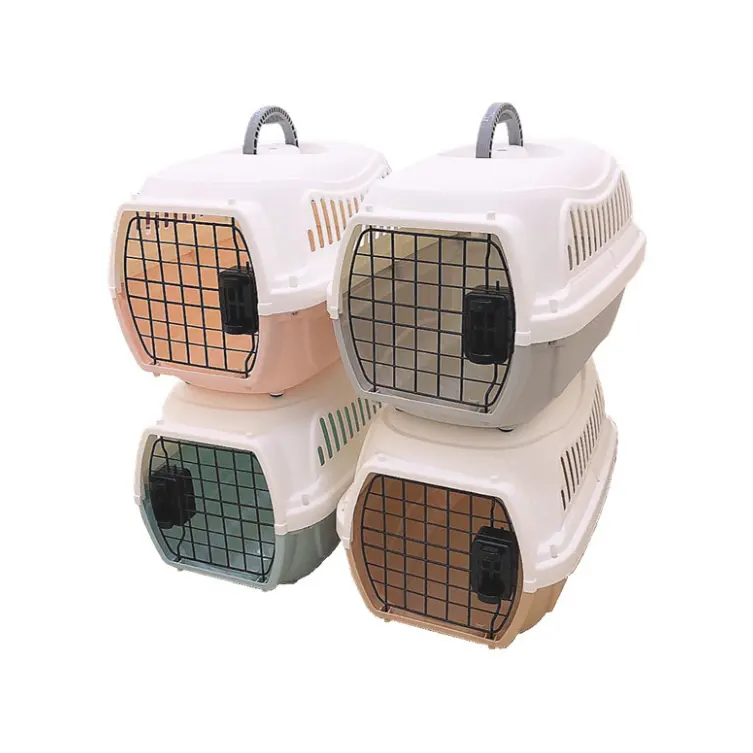 Boîte à bagages pour grand chien, porte en métal, cage pour chat