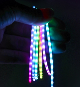 <span class=keywords><strong>2</strong></span>.7mm dar PCB DC5V 160leds/m RGBIC adresli rüya renk COB <span class=keywords><strong>Led</strong></span> piksel şerit 5m/rulo - Product Image 4