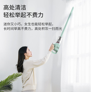 Portable Handheld <b>Vacuum</b> <b>Cleaner</b> Green 0.3L Dust Bin <b>Battery</b> Powered For Home Use - Product Image 5