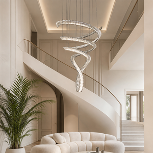 Lampadario di Cristallo di Lusso dal <span class=keywords><strong>Design</strong></span> Speciale Personalizzato Moderno per Arredamento Casa Lampadario di Lusso per <span class=keywords><strong>Soggiorno</strong></span> - Product Image 4