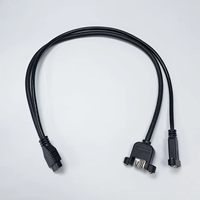 Câble d'extension industriel 2 ports pour panneau frontal, connecteur interne USB 3.0 20 broches vers USB 3.0 A femelle et USB-C femelle, prise en charge de la personnalisation