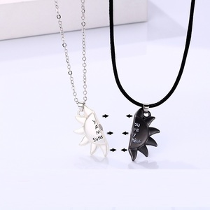 Collier pendentif magnétique pour la saint-valentin, pendentif de soleil, bijoux assortis pour les amoureux - Product Image 5