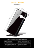 USB Rechargeable Plasma Métal Coupe-Vent Gravé Briquet Style Moderne Unique Super Nouveau Design pour Cigarettes ou Cadeaux