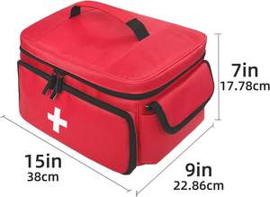 Muestra gratuita de botiquín de primeros auxilios impermeable para acampar, viajar y uso doméstico; conveniente de transportar para emergencias - Product Image 3