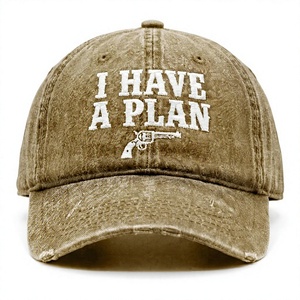 SFPJTL I Have a Plan Funny Dad Hat - Gorra de béisbol de algodón lavado ajustable con diseño de letras - Regalo único para papá/esposo - Product Image 1