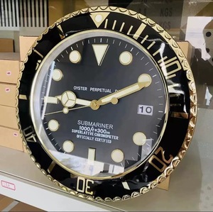 Orologio <span class=keywords><strong>da</strong></span> <span class=keywords><strong>Parete</strong></span> di Lusso a Forma di Orologio <span class=keywords><strong>da</strong></span> Polso in Acciaio Inossidabile per Soggiorno, Design Contemporaneo, Movimento al Quarzo, Display a Lancette, Spessore 30mm - Product Image 5