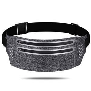 Riñonera ultrafina ajustada, doble cremallera, para deportes al aire libre, almacenamiento para teléfono móvil, bolsas para correr, cinturón para correr - Product Image 1