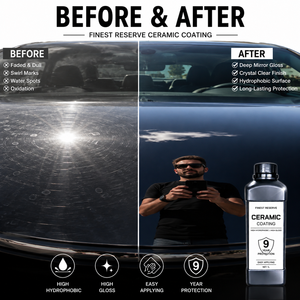 FINEST RESERVE <b>Ceramic</b> Coating 1L – 9-Year Long-Lasting <b>Paint</b> Protection, High Hydrophobic Performance, Ultra High Gloss, - Product Image 3
