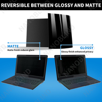 Écran de confidentialité pour ordinateur portable 14 pouces compatible avec HP/Dell/Acer/Samsung/Asus/Lenovo protecteur de filtre de lumière bleue mat PET amovible