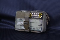 Pochette de transport quotidienne portable avec panneau arrière détachable pour porte-plaque EDC sac à main tactique pour homme MU
