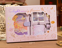 Ensemble de boîte-cadeau de carnet de style journal de peinture à l'huile pour les élèves du primaire, cadeau de récompense pour les filles avec une grande valeur esthétique, Chine