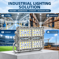 Lampu Sorot LED Outdoor 150W 200W 240W Pabrik OEM ODM Lensa Kaca Borosilikat Tinggi IP66 Pencahayaan Proyek Komersial