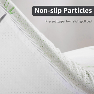 Cubrecolchón <span class=keywords><strong>de</strong></span> Espuma Viscoelástica Refrescante con Tela <span class=keywords><strong>de</strong></span> Viscosa <span class=keywords><strong>y</strong></span> Funda <span class=keywords><strong>de</strong></span> Bambú para Camas <span class=keywords><strong>de</strong></span> Masaje - Product Image 6