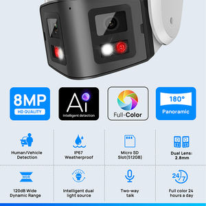 Caméra panoramique Vikylin Factory 8mp grand <span class=keywords><strong>angle</strong></span> audio bidirectionnel dissuasion active caméra IP couleur pleine pour magasin de détail - Product Image 3