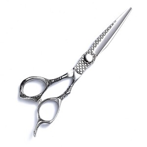 Hairdressing Kit 6 Inch Flat Shears And Thinning Shears Stainless Steel Sharp Blade Short Handle For Barbers - Product Image 2
