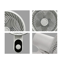 Luftzirkulations-Wandventilator mit Mechanischer Steuerung, Hoher Geschwindigkeit, Oszillation, 16 Zoll, 5 Flügel und Timer-Funktion
