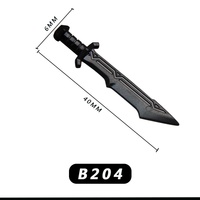 Accessoires compatibles pour figurines : Grandes épées, haldères, armures militaires, casques, briques de construction, jouets, cadeau promotionnel