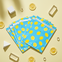 Sacs d'emballage cosmétique holographiques transparents à fermeture éclair, personnalisés, imprimés, thermoscellables, anti-odeur, refermables, résistants aux chocs, vente en gros