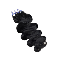Extensions de cheveux humains au crochet en plumes bouclées birmanes, cheveux Remy vietnamiens, 18 pouces, nœuds miracle, ondulation naturelle