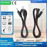 1m 3,5mm Stereo-Audiokabel mit PVC-Ummantelung Dreiteiliges Aux-Audio-Verlängerungskabel Stecker auf Stecker und Stecker auf Buchse für Kopfhörer