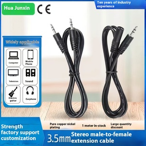 Câble <span class=keywords><strong>audio</strong></span> stéréo de 1m 3.5mm avec gaine en PVC Extension <span class=keywords><strong>audio</strong></span> auxiliaire à quatre sections mâle à mâle et mâle à femelle <span class=keywords><strong>pour</strong></span> <span class=keywords><strong>casque</strong></span> d'écoute - Product Image 5