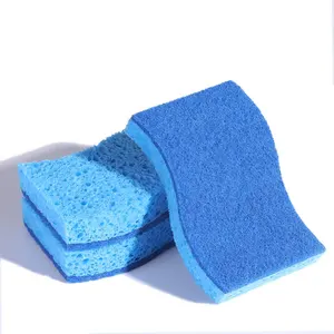 Non-Scratch Cleaning Scrub Sponges Scrubbing Dish Sponge Ideal for Washing Kitchen Dishes Bathroom