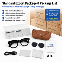 Lunettes Intelligentes OEM M02X Pro Max avec IA, Caméra 13MP, Traduction en Temps Réel, Assistant IA, Vente en Gros Personnalisée