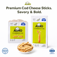 Biscuits au fromage Aimo saveur salée croustillants faible en sel sachet 90g 9 mois Prêts à consommer Vente en gros